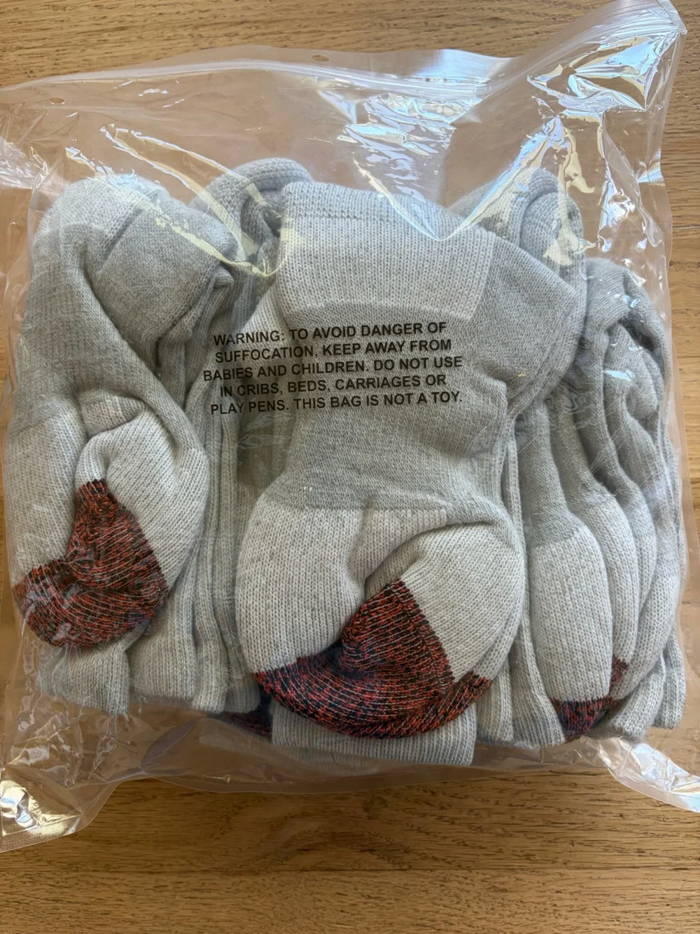 Duluth Trading Co Lightweight Everyday Crew Socks - Light Gray (6 Pack) Size L